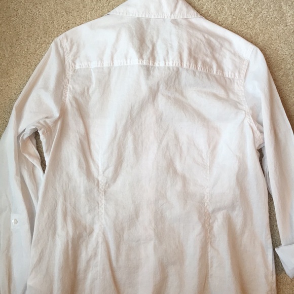 Coldwater Creek size L 14 white long sleeve shirt - Picture 4 of 4